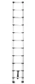 Drabina aluminiowa teleskopowa 3,2 m 11 stopni 125 kg Drabest 5904680997375 - Sklep Mrówka - EREM - eremsklep.pl