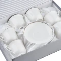 Komplet 6 filiżanek ze spodkiem Classic 240 ml 5901832345152 - Sklep Mrówka - EREM - eremsklep.pl