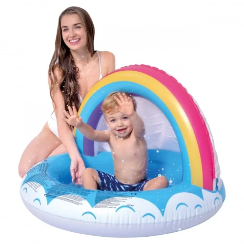 Basen dmuchany dla dzieci z daszkiem Tęcza 95 x 56 cm 6920388662079 - Sklep Mrówka - EREM - eremsklep.pl