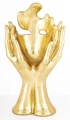 Figurka dekoracyjna maska 30 x 16 x 12 cm złoty 5902663753765 - Sklep Mrówka - EREM - eremsklep.pl
