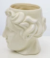 Osłonka kamionkowa głowa 20 x 17 x 17 cm kremowy 5902663274147 - Sklep Mrówka - EREM - eremsklep.pl