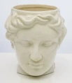 Osłonka kamionkowa głowa 20 x 17 x 17 cm kremowy 5902663274147 - Sklep Mrówka - EREM - eremsklep.pl