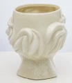 Osłonka kamionkowa głowa 20 x 17 x 17 cm kremowy 5902663274147 - Sklep Mrówka - EREM - eremsklep.pl
