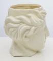 Osłonka kamionkowa głowa 20 x 17 x 17 cm kremowy 5902663274147 - Sklep Mrówka - EREM - eremsklep.pl