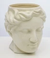 Osłonka kamionkowa głowa 20 x 17 x 17 cm kremowy 5902663274147 - Sklep Mrówka - EREM - eremsklep.pl