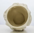 Osłonka kamionkowa głowa 20 x 17 x 17 cm kremowy 5902663274147 - Sklep Mrówka - EREM - eremsklep.pl