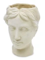 Osłonka kamionkowa głowa 24 x 17,5 x 19 cm kremowy 5902663274154 - Sklep Mrówka - EREM - eremsklep.pl