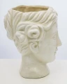 Osłonka kamionkowa głowa 24 x 17,5 x 19 cm kremowy 5902663274154 - Sklep Mrówka - EREM - eremsklep.pl