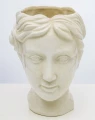 Osłonka kamionkowa głowa 24 x 17,5 x 19 cm kremowy 5902663274154 - Sklep Mrówka - EREM - eremsklep.pl