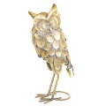 Figurka dekoracyjna sowa 45,5 x 20 x 11 cm złoty 5902663665747 - Sklep Mrówka - EREM - eremsklep.pl