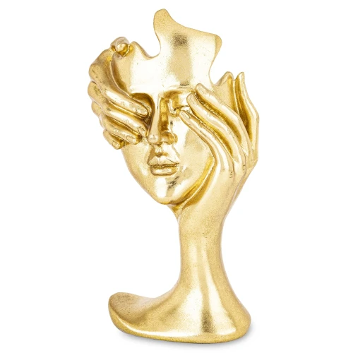 Figurka dekoracyjna maska 30,5 x 16 x 10 cm złoty 5902663753772 - Sklep Mrówka - EREM - eremsklep.pl