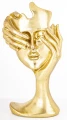Figurka dekoracyjna maska 30,5 x 16 x 10 cm złoty 5902663753772 - Sklep Mrówka - EREM - eremsklep.pl