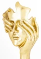 Figurka dekoracyjna maska 30,5 x 16 x 10 cm złoty 5902663753772 - Sklep Mrówka - EREM - eremsklep.pl