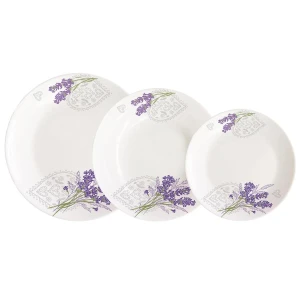 Komplet obiadowy Lavender 18-elementowy okrągły