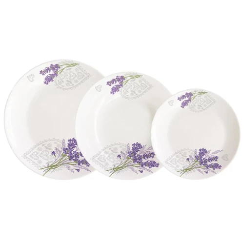 Komplet obiadowy Lavender 18-elementowy okrągły 5901531166546 - Sklep Mrówka - EREM - eremsklep.pl