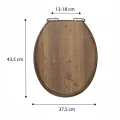 Deska sedesowa WC Model 401 Brown mdf wolnoopadająca brązowy 5906329300157 - Sklep Mrówka - EREM - eremsklep.pl