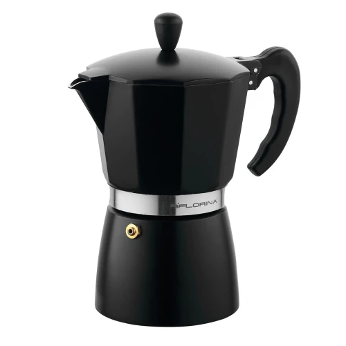 Kawiarka aluminiowa do espresso 250 ml Macchiato na 6 filiżanek czarny 5901832312659 - Sklep Mrówka - EREM - eremsklep.pl