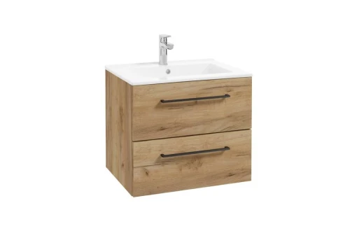 Zestaw łazienkowy szafka z umywalką Pinia 60 cm dąb craft złoty 5906365485535 - Sklep Mrówka - EREM - eremsklep.pl