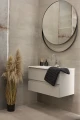 Bateria umywalkowa Dima stojąca z elastyczną wylewką szary / chrom 5907791198761 - Sklep Mrówka - EREM - eremsklep.pl