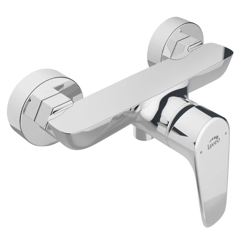 Bateria natryskowa ścienna bez zestawu natryskowego RONDO Chrom BLX 040D LAVEO 5907791127662 - Sklep Mrówka - EREM - eremsklep.pl
