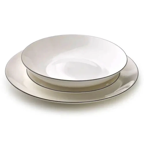 Komplet obiadowy Lea Simple okrągły 18 - elementowy biały 5905771436193 - Sklep Mrówka - EREM - eremsklep.pl