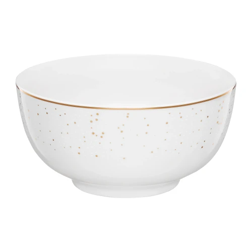 Salaterka Aurelia 14 cm biało - złoty 5907078485621 - Sklep Mrówka - EREM - eremsklep.pl