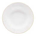 Talerz głęboki Aurelia 23 cm biało - złoty 5907078485591 - Sklep Mrówka - EREM - eremsklep.pl