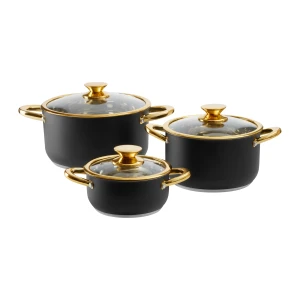 Komplet garnków nierdzewnych Royal Steel 6-elementowy