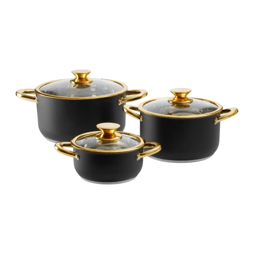 Komplet garnków nierdzewnych Royal Steel 6-elementowy 5904134687388  - Sklep Mrówka - EREM - eremsklep.pl