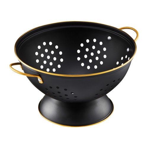 Durszlak z rączkami Royal 24 cm czarny 5907078433967 - Sklep Mrówka - EREM - eremsklep.pl