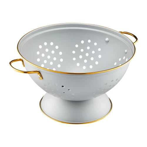 Durszlak z rączkami Royal 24 cm szary 5907078433981 - Sklep Mrówka - EREM - eremsklep.pl