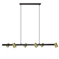 Lampa wisząca Snow 6 6 x GU10 złoty - czarny 5907629278528 - Sklep Mrówka - EREM - eremsklep.pl