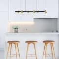 Lampa wisząca Snow 6 6 x GU10 złoty - czarny 5907629278528 - Sklep Mrówka - EREM - eremsklep.pl