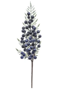 Gałązka świąteczna jałowiec z jagodami 36 x 12 x 3 cm