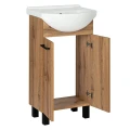 Zestaw łazienkowy szafka z umywalką Lupo Wotan 46 cm dąb 5907798049059 - Sklep Mrówka - EREM - eremsklep.pl