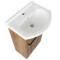 Zestaw łazienkowy szafka z umywalką Lupo Wotan 46 cm dąb 5907798049059 - Sklep Mrówka - EREM - eremsklep.pl