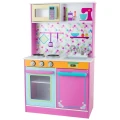 Kuchnia dla dzieci drewniana 98 cm różowy 5904506712113 - Sklep Mrówka - EREM - eremsklep.pl