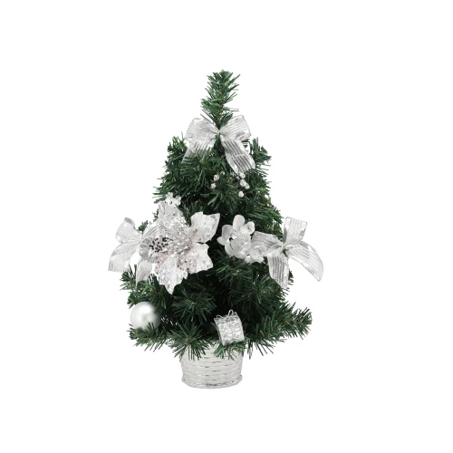 Choinka sztuczna Bożonarodzeniowa 50 cm srebrny 5900779892255 - Sklep Mrówka - EREM - eremsklep.pl