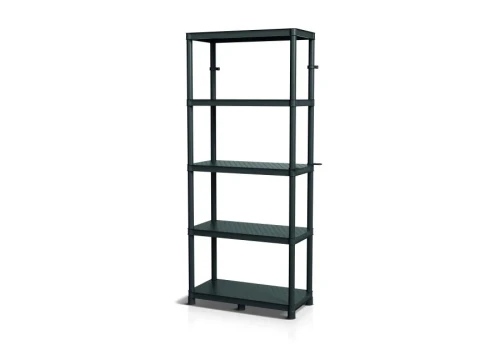 Regał plastikowy 740 x 360 x 1725 mm czarny 5905197867151 - Sklep Mrówka - EREM - eremsklep.pl