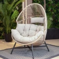 Fotel rattanowy Holand stylowy z technorattanu beżowy 5905610255503  - Sklep Mrówka - EREM - eremsklep.pl
