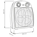 Termowentylator 2000 W czarny 5901508328991 - Sklep Mrówka - EREM - eremsklep.pl