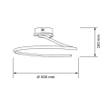 Lampka sufitowa Diuna LED 34W 50cm 4000K czarny 5901508335722 - Sklep Mrówka - EREM - eremsklep.pl
