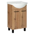 Zestaw łazienkowy szafka z umywalką Lupo Wotan 50 cm dąb 5907798042623 - Sklep Mrówka - EREM - eremsklep.pl