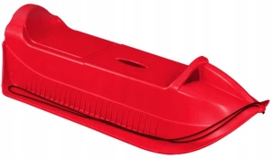 Sanki plastikowe dwuosobowe 91,5 x 42,5 x 25 cm czerwony