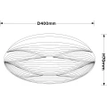 Plafon Moluna 40 cm LED 4000K biały 5905699355408 - Sklep Mrówka - EREM - eremsklep.pl