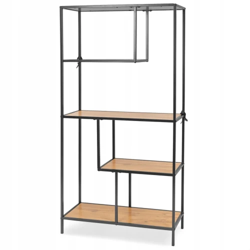 Regał loftowy 77 x 33 x 150 cm dąb 5907368787510 - Sklep Mrówka - EREM - eremsklep.pl