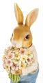 Figurka królik z bukietem 20 x 7,5 x 8 cm 5902663751235 - Sklep Mrówka - EREM - eremsklep.pl