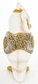Figurka sowa 19,5 x 9,5 x 8,5 cm biało - złoty 5902663766925 - Sklep Mrówka - EREM - eremsklep.pl