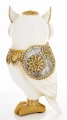 Figurka sowa 19,5 x 9,5 x 8,5 cm biało - złoty 5902663766925 - Sklep Mrówka - EREM - eremsklep.pl