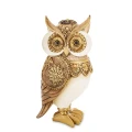 Figurka sowa 19,5 x 9,5 x 8,5 cm złoto - biały 5902663766932 - Sklep Mrówka - EREM - eremsklep.pl